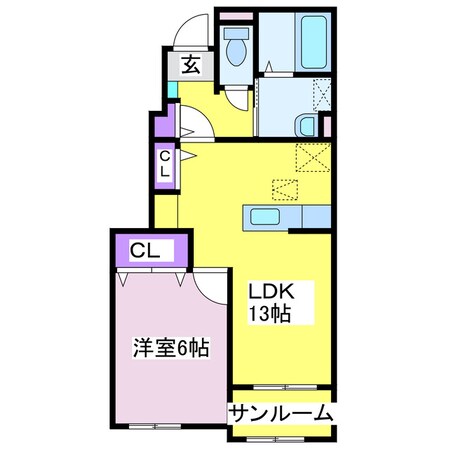 ガーデンハウス茂原Iの物件間取画像